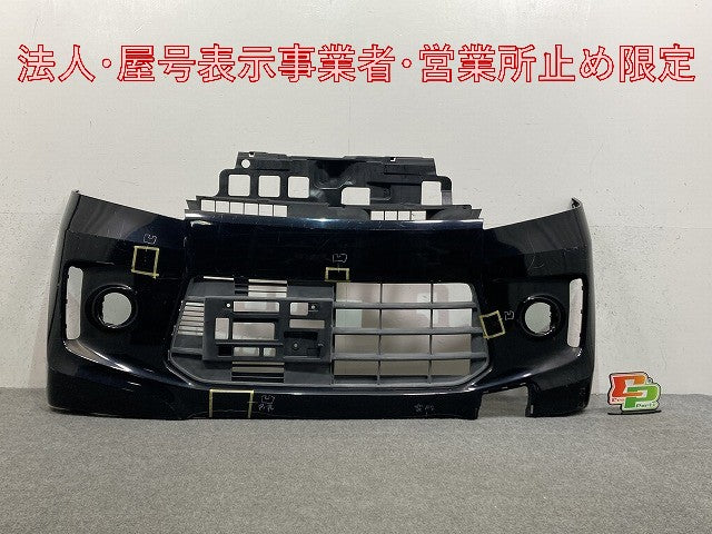 スペーシア カスタム MK32S/MK42S 純正 フロント バンパー 71711-81M5 ブルーイッシュブラックパール3 ZJ3 スズキ(147956)
