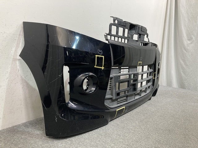 スペーシア カスタム MK32S/MK42S 純正 フロント バンパー 71711-81M5 ブルーイッシュブラックパール3 ZJ3 スズキ(147956)