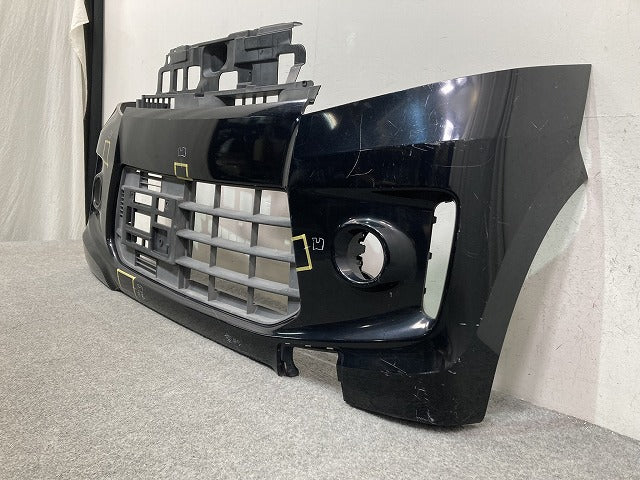 スペーシア カスタム MK32S/MK42S 純正 フロント バンパー 71711-81M5 ブルーイッシュブラックパール3 ZJ3 スズキ(147956)