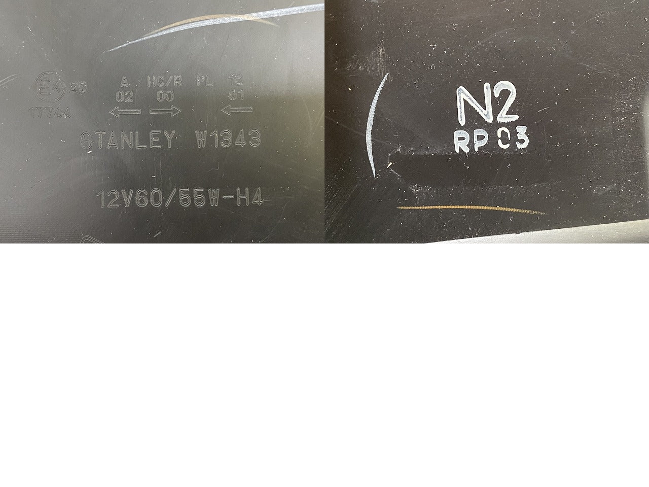 N-WGN/NWGN/Nワゴン JH1/JH2 純正 後期 右 ヘッドライト/ランプ レベライザーLED 刻印N2 STANLEY W1343 ホンダ(148003)