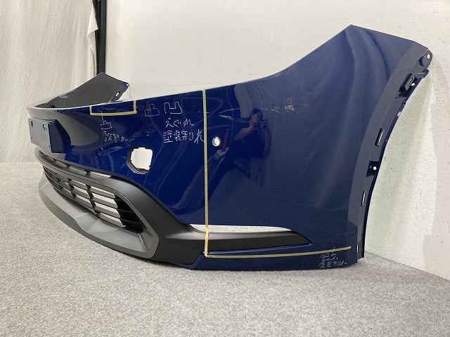 プリウス 60系/ZVW60/ZVW65/MXWH60/MXWH65/MXWH61 純正 フロント バンパー ロアグリル付 52119-47B70/80/90 ダークブルー 8Q4(148018)