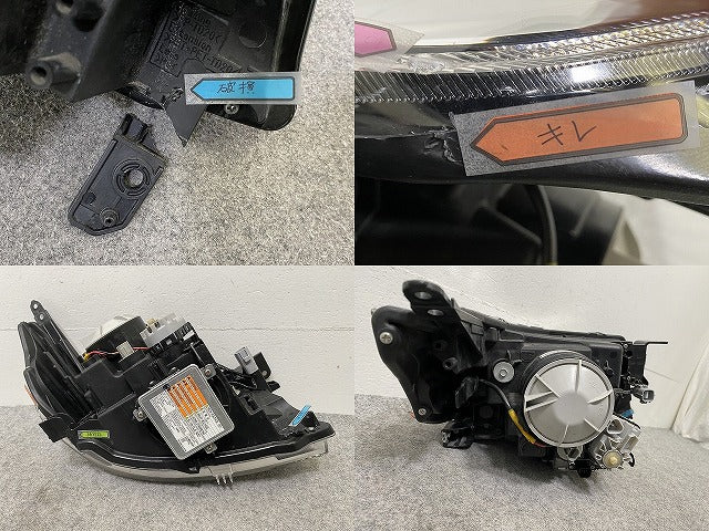 スペーシア カスタム Z/MK42S 純正 左 ヘッドライト/ランプ キセノン HID レベライザー AFS無 バラスト 刻印B KOITO 100-59191(148034)