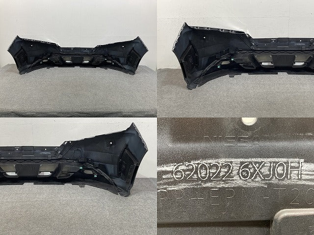ノート/NOTE E13/SNE13 純正 前期 フロント バンパー ロアグリル付 62022 6XJ0H ダークメタルグレーメタリック KAD 日産(148052)