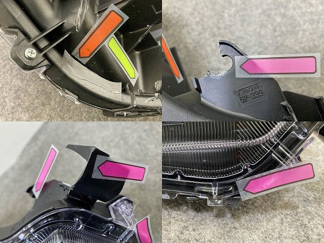 ジャンク!シエンタ MXPC10G ハイブリッド/MXPL10G/MXPL15G 純正 右 ヘッドライト/ランプ レベライザーLED 刻印S4 KOITO 52-339 トヨタ