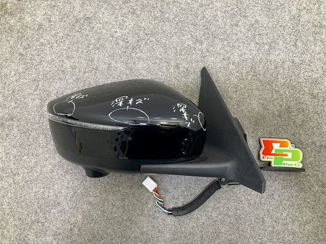 キックス/KICKS P15/RP15/SNP15 純正 右 ドアミラー 12線 ウインカーカメラ付 Murakami G579/G531 ピュアブラック G42 日産(148076)