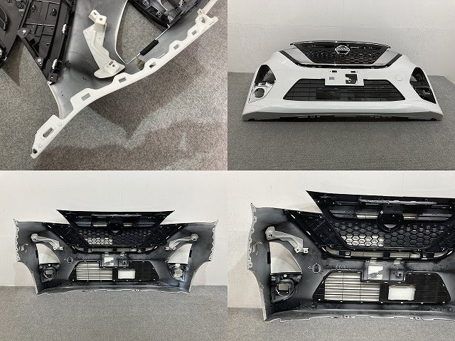 ルークス ハイウェイスター B44A/B45A/B47A/B48A 純正 前期 フロント バンパー グリル付 62022 7NG-0 ホワイト メタリック 日産(148078)