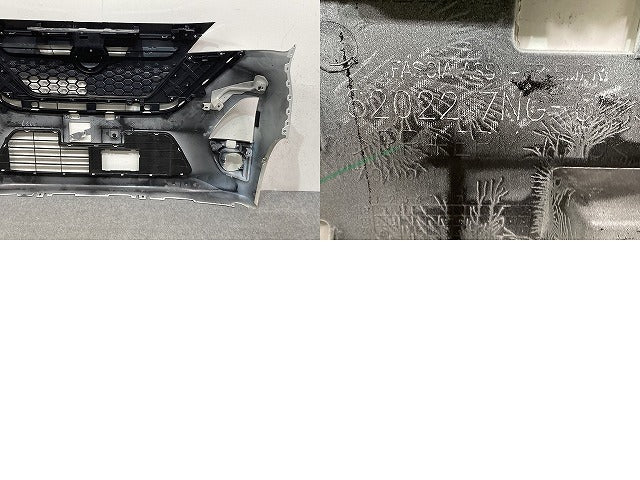 ルークス ハイウェイスター B44A/B45A/B47A/B48A 純正 前期 フロント バンパー グリル付 62022 7NG-0 ホワイト メタリック 日産(148078)