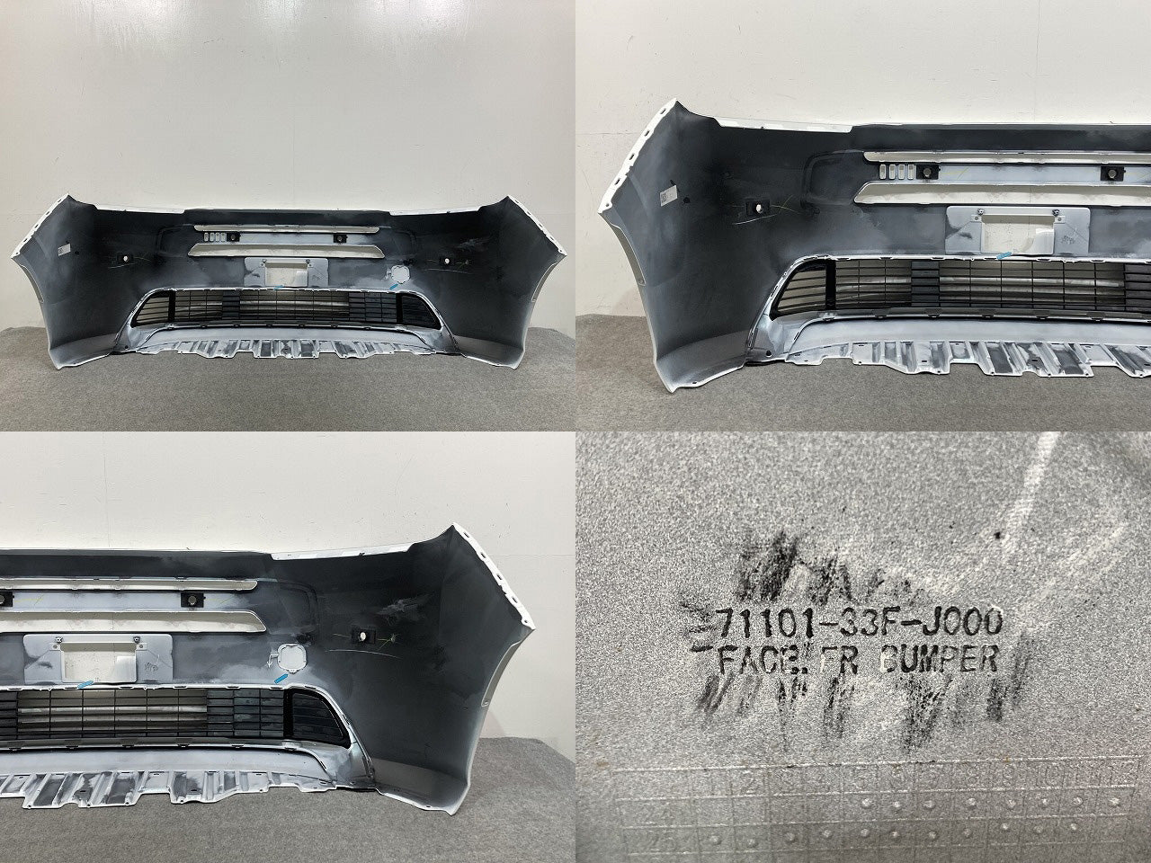 フリード エアー/GT1/GT3 純正 フロント バンパー ロアグリル付 71101-33F-J000 プラチナホワイトパール NH609P ホンダ(148081)