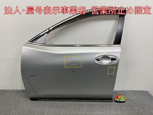 エクストレイル/X-TRAIL T32/NT32/HT32/HNT32 純正 左 フロント ドア バイザー付 ブリリアントシルバーメタリック K23 日産(148138)