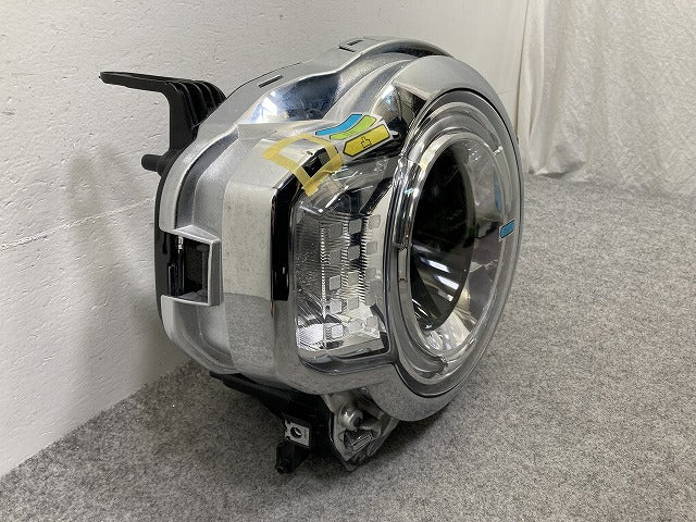 ハスラー MR92S/MR52S 純正 右 ヘッドライト/ランプ LED レベライザー 刻印2L ICHIKOH 1985 メッキ スズキ(148167)
