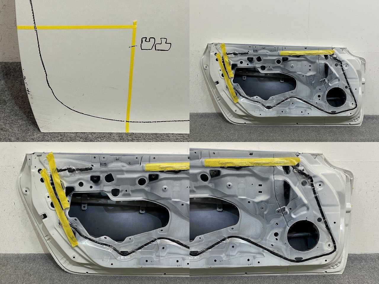 コペン LA400K 純正 左 フロント ドア パールホワイトIII W24 ダイハツ(148235)