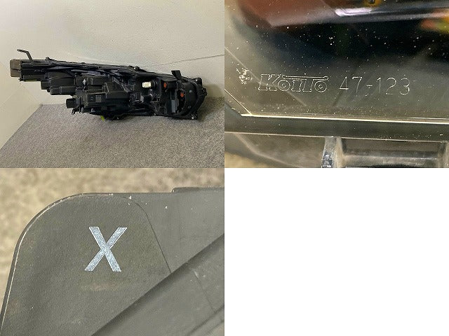 プリウス 60系/ZVW60/ZVW65/MXWH60/MXWH65/MXWH61 純正 左 ヘッドライト/ランプ LED 刻印X KOITO 47-123 81106-47A90 トヨタ(148290)