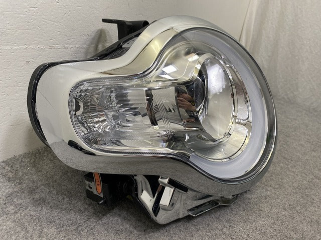 ジャンク!クロスビー/XBEE ハイブリッド MN71S 純正 右 ヘッドライト/ランプ レベライザーLED KOITO 100-5938K メッキ スズキ(148304)