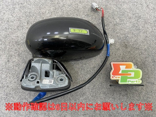 コペン L880K 純正 左 ドアミラー 3線 ICHIKOH 8299 ブラックマイカメタリック X07 ダイハツ(148352)