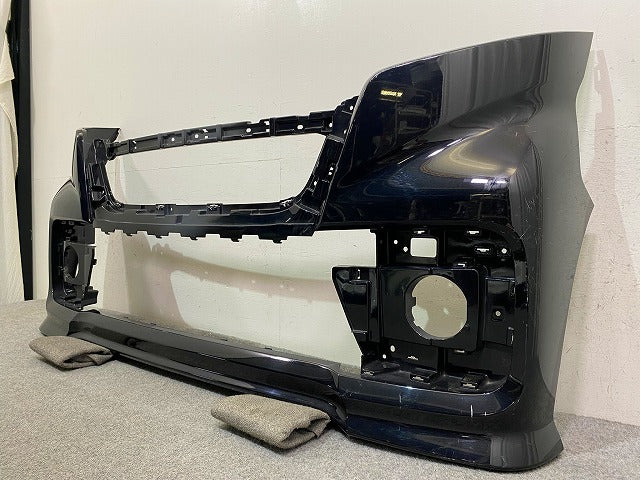 スペーシア カスタム/フレアワゴンMK53S/MM53S 純正 フロント バンパー 71711 79R5 ブルーイッシュブラックパール3 ZJ3 スズキ(148367)