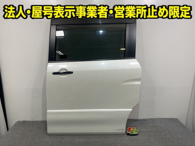 セレナ S/X/G C26/NC26/HC26 純正 左 スライドドア ガラスバイザーサイドパネル付 ブリリアントホワイトパール QAB 日産(148470)