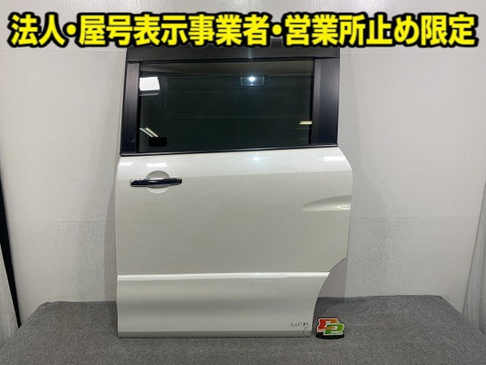 セレナ S/X/G C26/NC26/HC26 純正 左 スライドドア ガラスバイザーサイドパネル付 ブリリアントホワイトパール QAB 日産(148470)