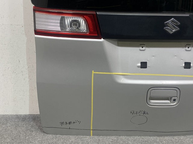 スペーシア MK32S/MK42S 純正 リアゲート/バックドア/リアハッチ ガラス付 スチールシルバーメタリック ZVC スズキ(148472)