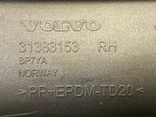 新品!S60/V60 FB 系/FD 系/Rデザイン 純正 右 フロント バンパー ロア カバー 31383153 V31383153 グレー メタリック ボルボ(148548)