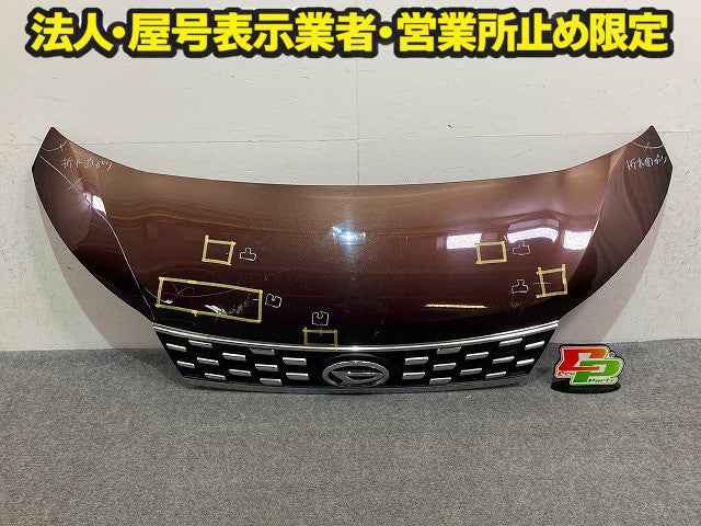 ムーヴ LA150S/LA160S 純正 ボンネット/エンジンフード グリル付 プラムブラウンクリスタルマイカ R59 ダイハツ(148663)
