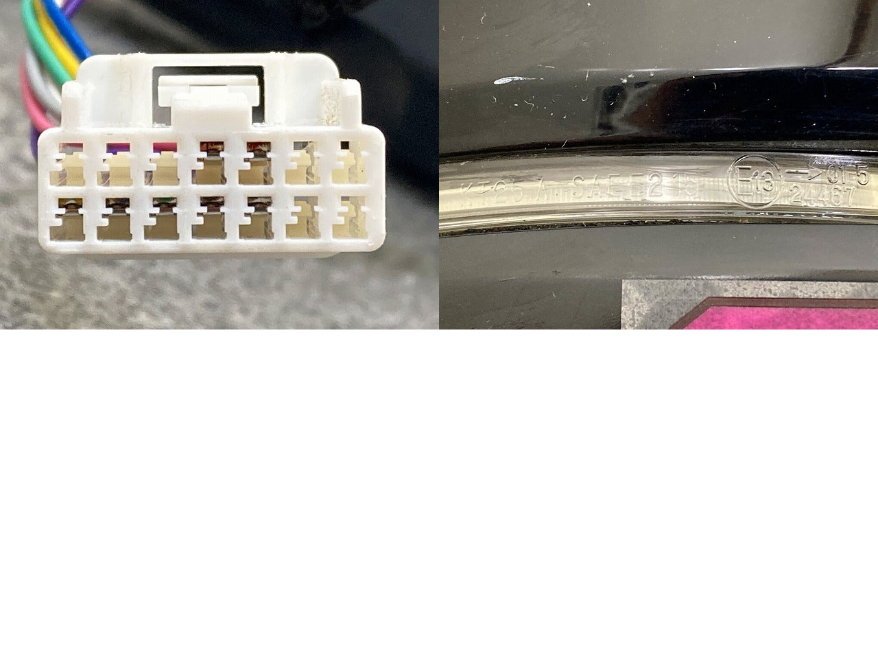 N-BOX/NBOX Nボックス JF3/JF4 純正 右 ドアミラー 7線 ウインカー付 KT25A/ウィンカーSAE E215 ブラックパール NH731P ホンダ(148777)