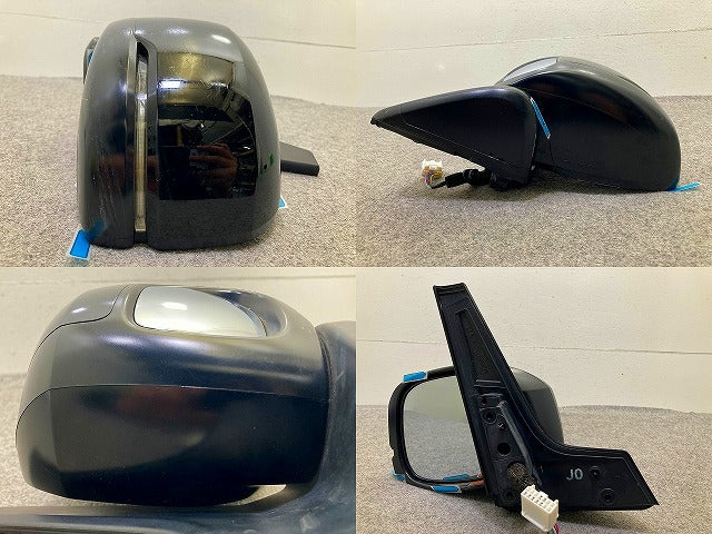 N-BOX/NBOX Nボックス JF3/JF4 純正 左 ドアミラー 7線 ウインカー付 SAE E215 KT25A クリスタルブラックパール NH731P ホンダ(148781)