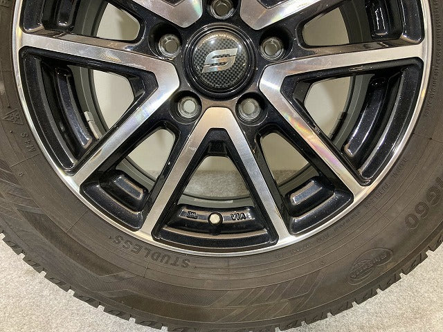 86 BRZ プリウス等 社外 タイヤホイールセット スタッドレス レアマイスター 4本セット 15x6J/5穴 5H/PCD100/ハブ径73mm 汎用(148857)