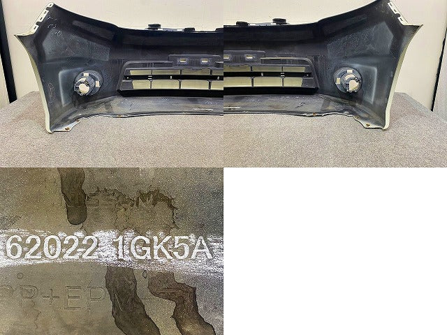 セレナ ハイウェイスター C25/NC25/CC25/CNC25 純正 後期 フロント バンパー 62022 1GK5A ホワイトパール(3コートパール) QX1 日産(148928)