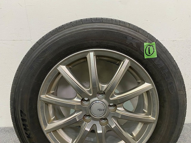 社外 タイヤホイールセット ラジアル SIBILLA NEXT GS-5 4本セット 15x6J/ET43/5穴 5H/PCD100/ハブ径65mm トヨタ 日産 ホンダ汎用(148960)