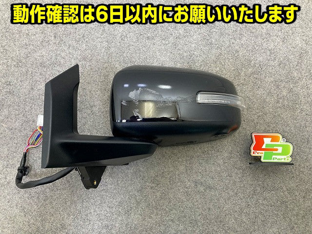 デイズ B43W/B44W/B45W/B46W/B47W/B48W 純正 左 ドアミラー 11線 ウインカーカメラ付 ishizaki 538/5416 96302-7PA0C ブラック GAS(149025)