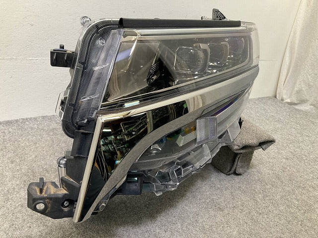 アルファード 30系/AGH30W/AGH35W/GGH30W/GGH35W/AYH30W 純正 左 ヘッドライト/ランプ LED 刻印ナ 3眼 ICHIKOH 58-91 81185-V2270(149138)