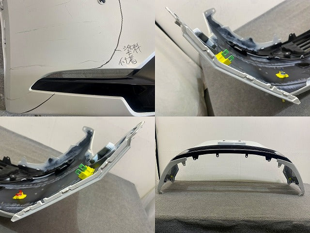 プリウス 60系/ZVW60/ZVW65/MXWH60/MXWH65/61 純正 フロント バンパー スポイラー付 52119-47B70/80 プラチナホワイトパールマイカ(149143)