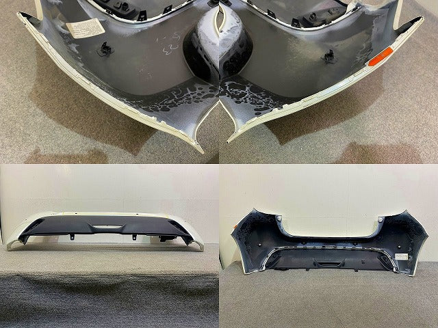 ヤリス KSP210/MXPA10/MXPA15/MXPH10/MXPH15 MXPH14/MXPH17 純正 リア バンパー 52159-K0010/20/50 ホワイトパール 070 トヨタ(149179)