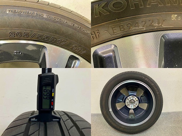 リーフ/LEAF ZE1 純正 ホイール ラジアル 1本のみ 17x6.5J/ET45/5穴 5H/PCD114.3/ハブ径65mm 日産(149181)