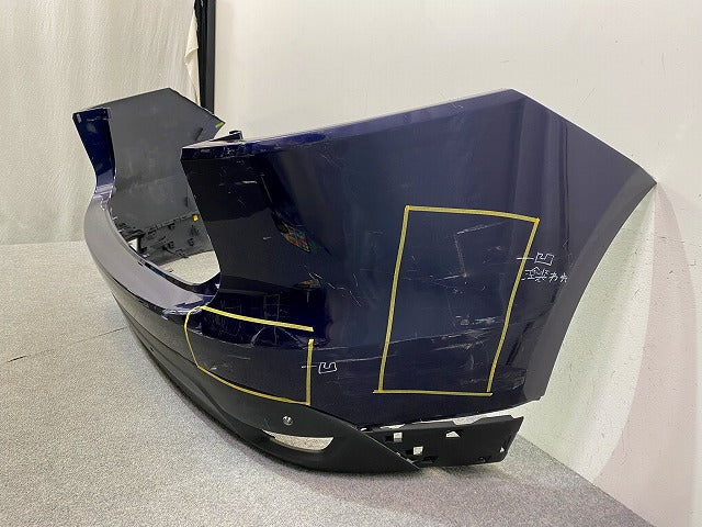 Fペイス X761 純正 リア バンパー スポイラー付 HK83-17D781-AAW/BAW ネイビー メタリック ジャガー(149188)