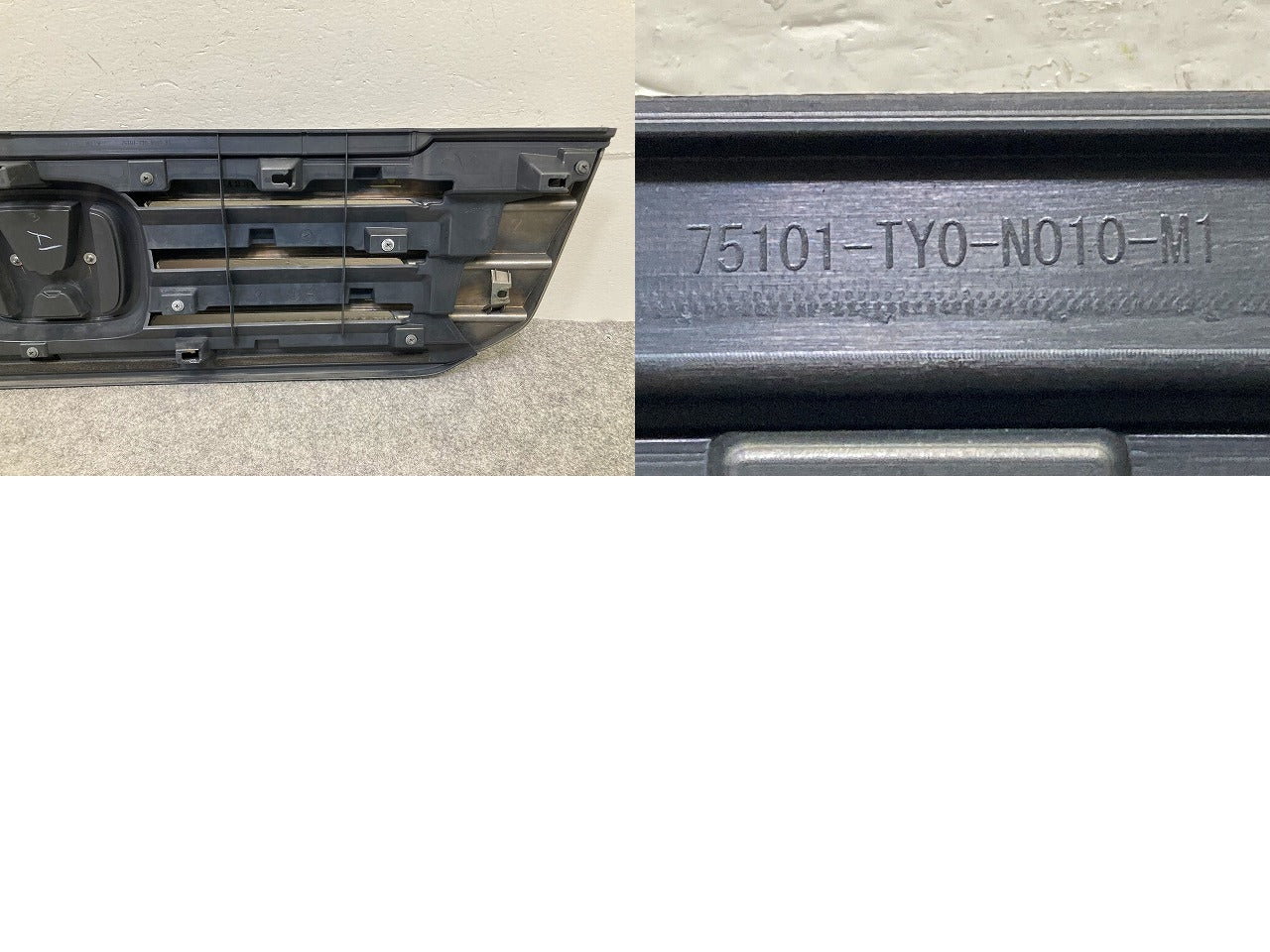 N-BOX/NBOX Nボックス カスタム/JF1/JF2 純正 前期 フロント グリル/ラジエーターグリル 75101-TY0-N010-M1 メッキ ホンダ(149214)