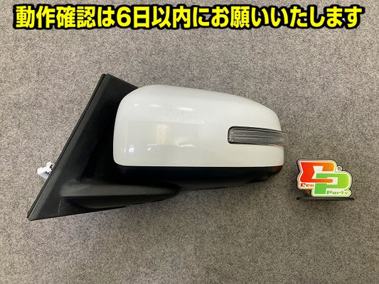 eKスペース B34A/B35A/B37A/B38A 純正 左 ドアミラー 11線 カメラウインカー付 ishizaki 538/5416 ホワイト 三菱(149251)