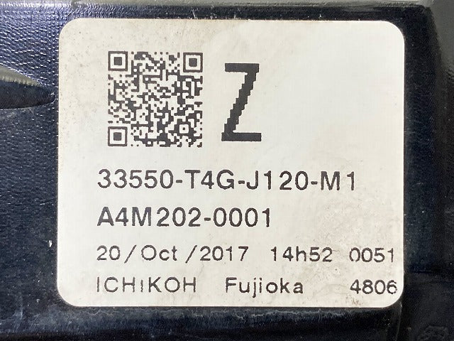 N-ONE/NONE/Nワン JG1/JG2 純正 後期 左 テールランプ/ライト/レンズ LED 刻印Z ICHIKOH D113 33550-T4G-J12 素地 ホンダ(149261)