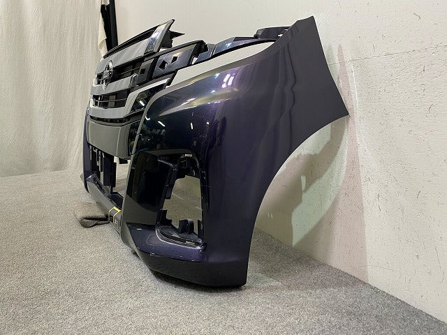 デイズ ハイウェイスター B21W 純正 後期 フロント バンパー グリル付 6400G913ZZ プレミアムパープルパール VYN 日産(149267)