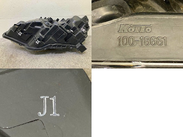 シビック FK7 タイプR/FK8 純正 右 ヘッドライト/ランプ LED レベライザー 刻印J1 KOITO 100-18661 33100-TGH-J11 ホンダ(149282)
