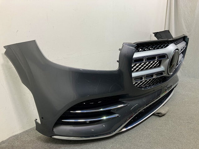 GLSクラス X167 純正 フロント バンパー グリルスポイラー付 フェイス A167 885 93 05/94 05 グレー メタリック メルセデスベンツ(149298)