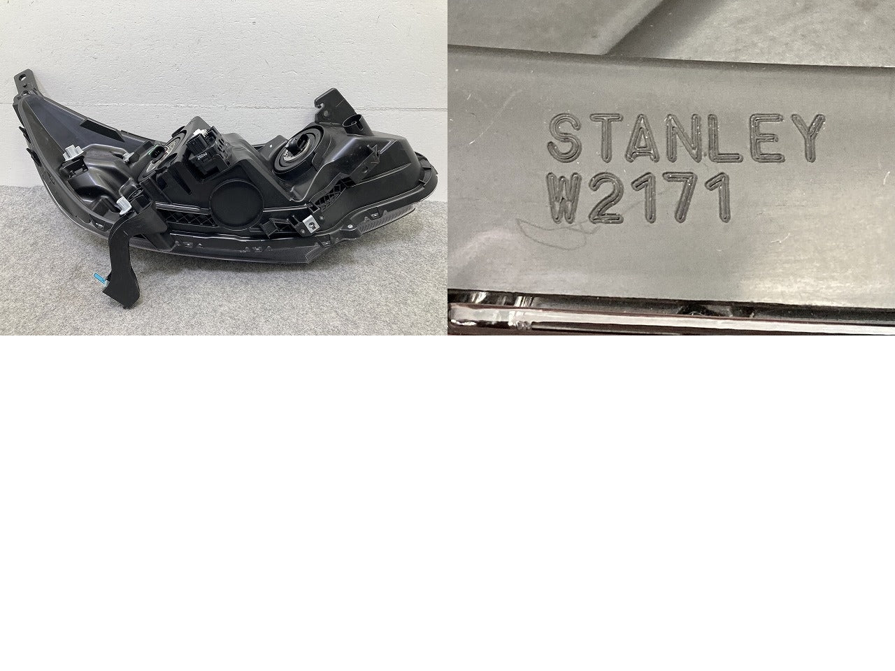 フリード GB5/GB6 純正 前期 左 ヘッドライト/ランプ レベライザーハロゲン STANLEY W2171 33150-TDK-J02 ホンダ(149316)