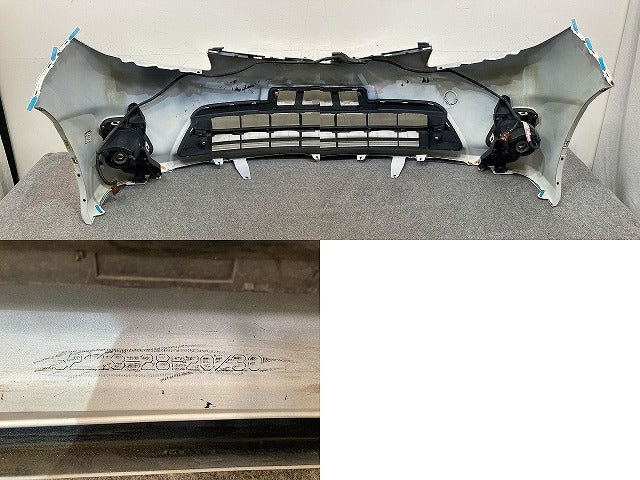 エスティマ 50系/ACR50W/ACR55/GSR50/GSR55 純正 フロント バンパー グリル フォグ付 52119-28F20/30 ホワイトパール(149347)