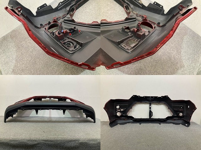 ライズ A200A/A210A/A201A/A202A 純正 フロント バンパー スポイラー付 Fバンパー フェイス 52119-B1410 レッドメタリック R67(149355)