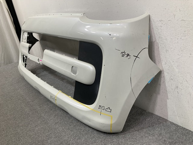 スペーシア ハイブリッド MK53S 純正 フロント バンパー Fバンパー フェイス 71711-79R0 ホワイト パール スズキ(149360)