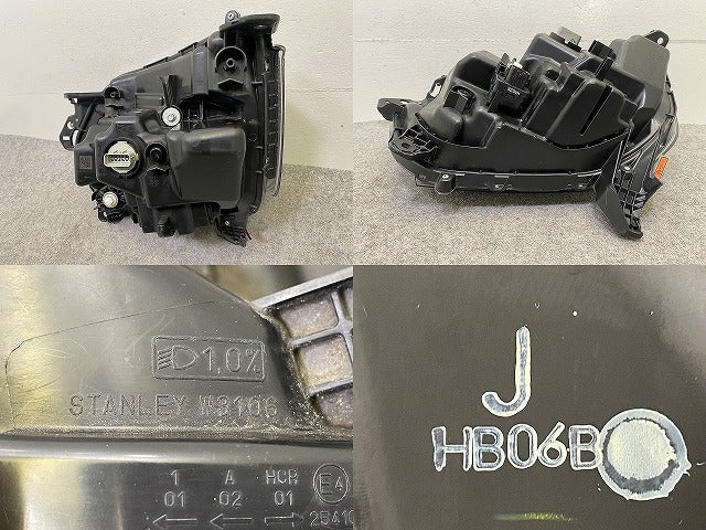N-BOX/NBOX Nボックス カスタム/JF3/JF4 純正 右 ヘッドライト/ランプ レベライザー LED 刻印J RH STANLEY W3106 ホンダ(149441)