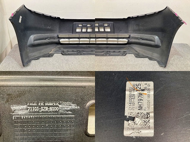 ステップワゴン RK1/RK2 純正 後期 フロント バンパー Fバンパー 71101-SZW-N000 グレー メタリック ホンダ(149455)