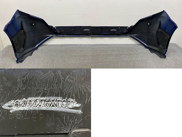 オーラ AURA/ノート NOTE FE13/FSNE13/E13/SNE13 純正 前期 フロント バンパー 62022 6XL0H ブルー メタリック 日産(149484)
