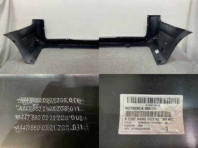 新品!Vクラス W447 純正 リア バンパー A447 880 00 71 A44788545009999 未塗装 メルセデスベンツ(149587)