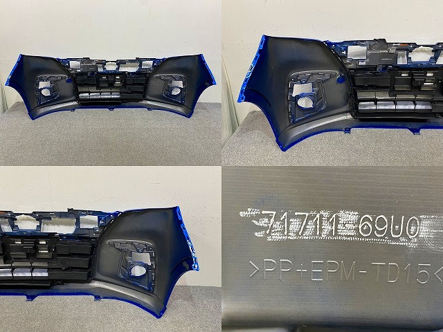 ソリオ バンディット MA7DS 純正 フロント バンパー ロアグリル付 Fバンパー 71711-69U0 スピーディーブルーメタリック ZWG スズキ(149591)